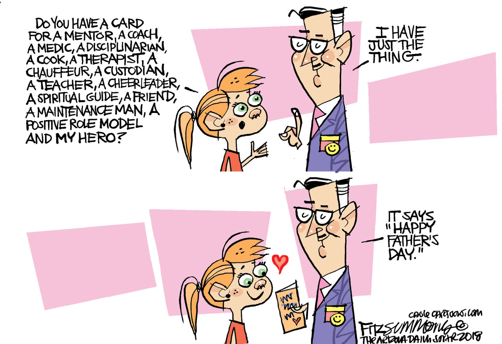 Daily Fitz Cartoon: Dad's Day